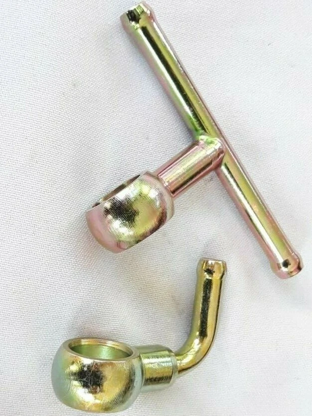 Weber 40 DCOE Carburettor Fuel Connection Banjo Pipe Union T Piece + elbow 8mm - Image 3 of 3