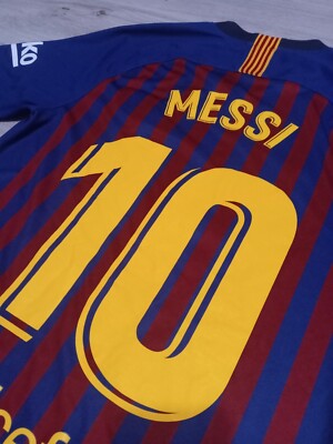 Lionel Messi #10 FC Barcelona 2018/2019 Nike Rare Soccer Jersey S