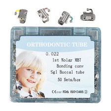 50 set/Box Sale Buccal Tube 1st Molar Bonding Convertible MBT 022 Orthodontic