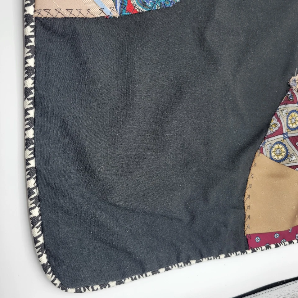 Funda de almohada vintage hecha a mano de 16" cuadrada recuperada para hombre Foto 3 de 4