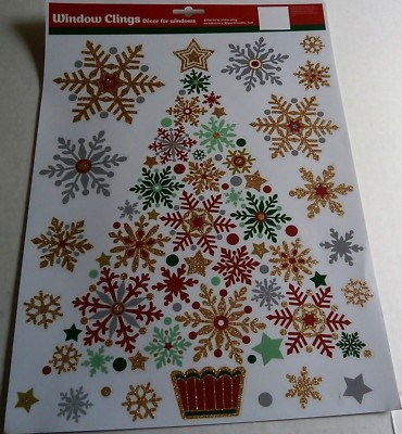 Christmas Window Clings Assortment  #1  {Your Choice}