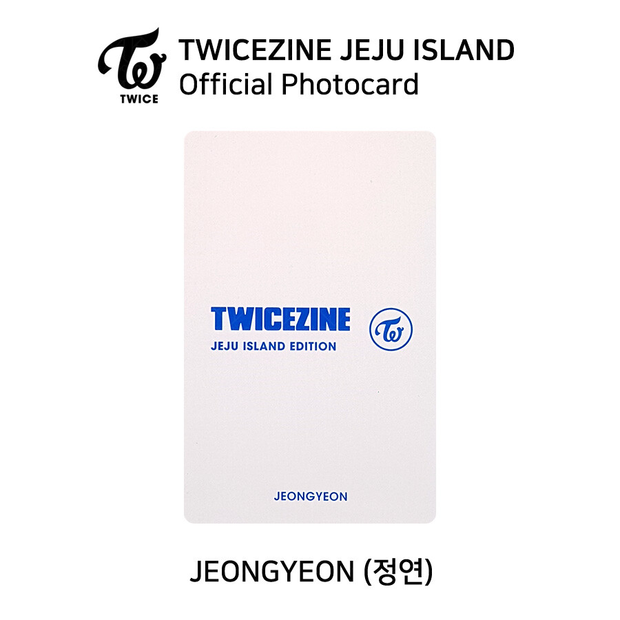 TWICE TWICEZINE Jeju island Edition Official Photocard | eBay