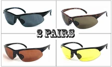 2 Pairs BIFOCAL VISION READING GLASSES SUNGLASSES UV400 - 378BF RG05
