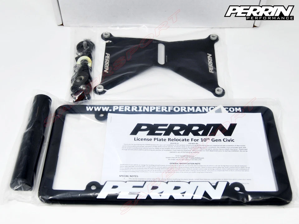 Kit de reubicación de marco de matrícula Perrin para Honda Civic Si / Type-R 2017-2021 Foto 4 de 4