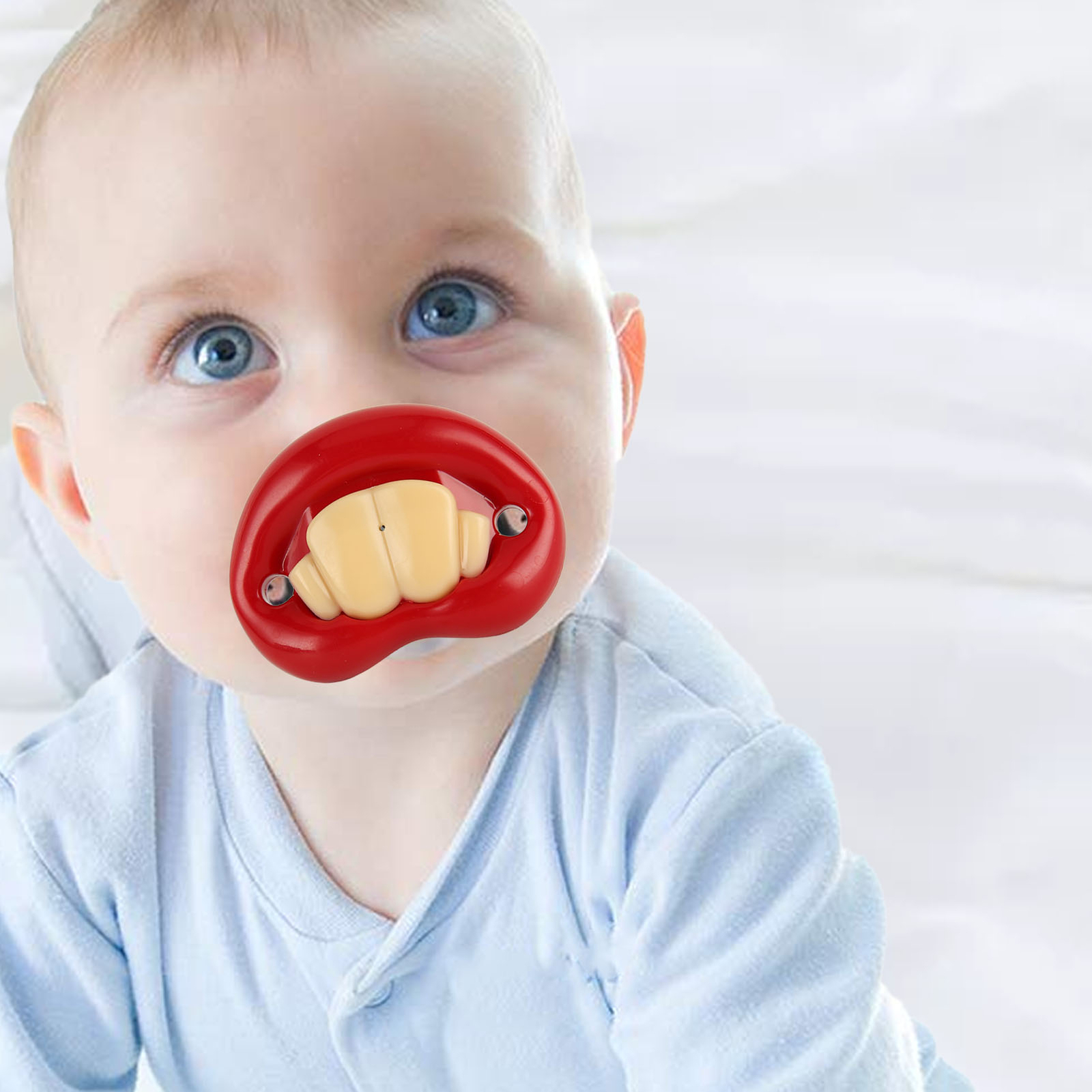 Funny Baby Pacifiers Orthodontic Safe Silicone Cute Rabbit Tooth