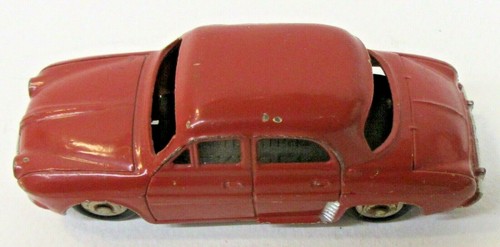 1950's French Dinky #24E RENAULT DAUPHINE reddish brown 1:43 diecast x2 - Picture 3 of 6