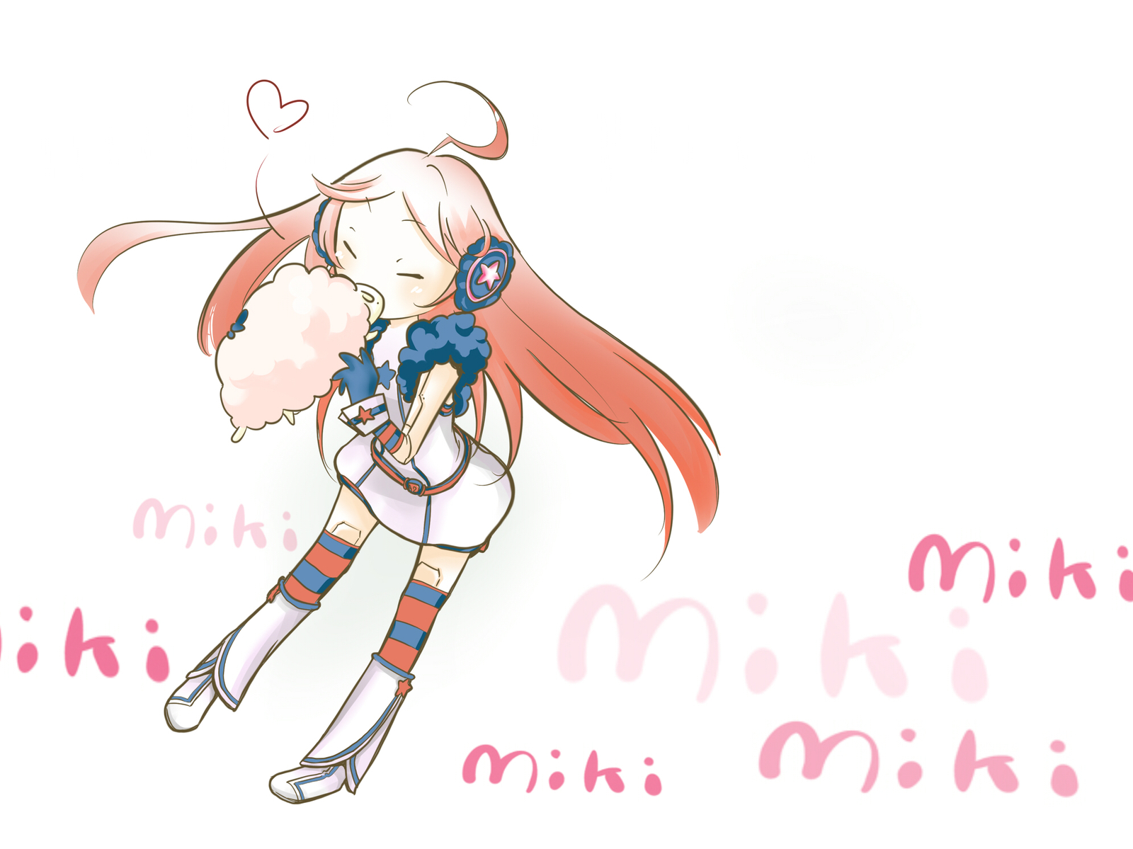 Anime vocaloid sfa2 miki white Playmat Gaming Mat Desk
