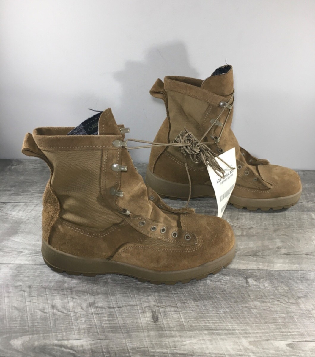 New With Tags McRae Rough Out Army Military Leather Gore-Tex Soft