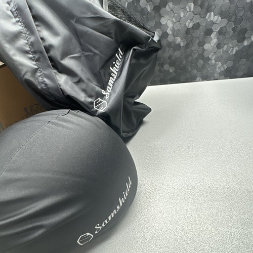 SAMSHIELD MISS SHIELD HELMET WITH CRYSTALS FROM SWAROVSKI MATTE BLUE 61 7 5/8 - Picture 14 of 17