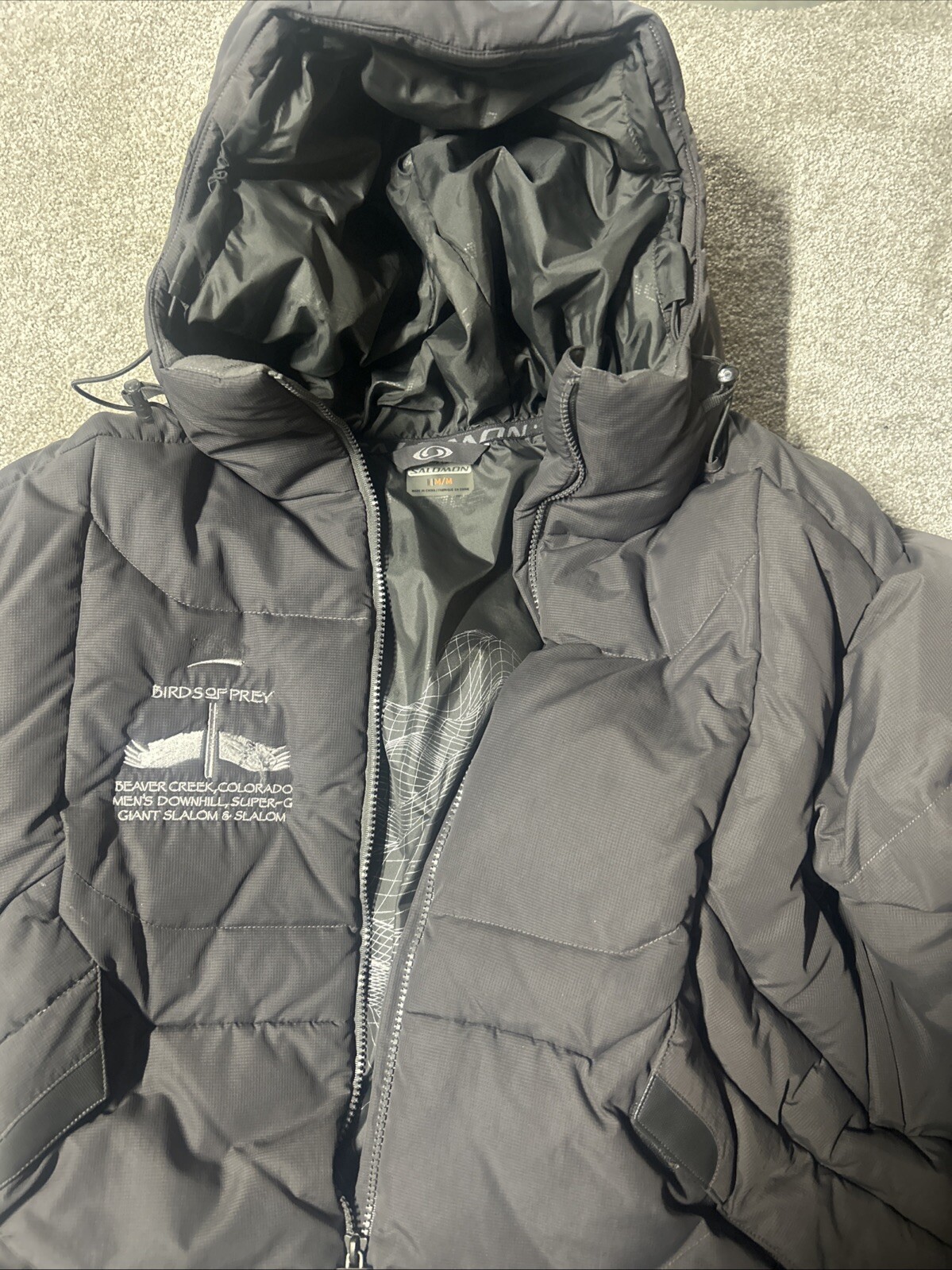 Giacca Salomon Birds of Prey Downhill sci gara Grigio M Nord America