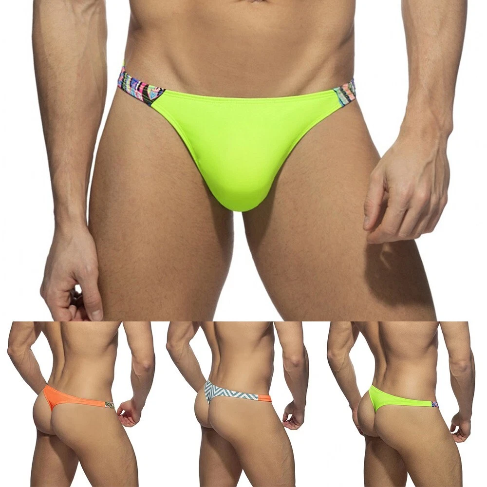 Maillots de bain homme de taille basse sexy string sous-vêtements plage  bikini