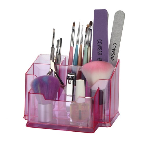 Nail Art Organizer Plastic Gel Polish Remover Clean Cotton Pad Swab Storage Box - 第 4/22 張圖片