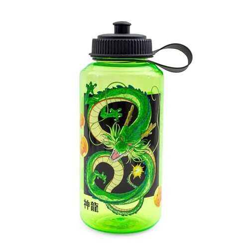 Dragon Ball Z Shenron Plastic Water Bottle With Spill-Resistant Sports Cap Lid - Picture 3 of 8