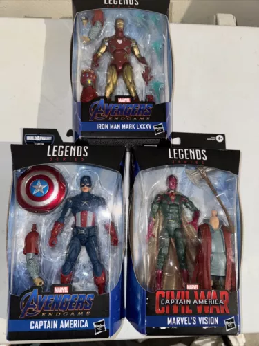 LOTE Hasbro Marvel Legends Avengers Capitán América Civil War Vision Ironman Thor
