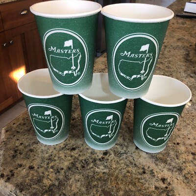 Masters Golf Tournament Disposable Perfectouch Coffee Cup(5) Served At Augusta