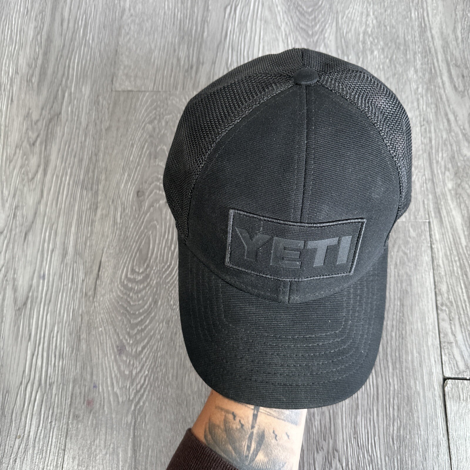 Yeti Logo Trucker Hat Patch Adjustable Snapback O… - image 5