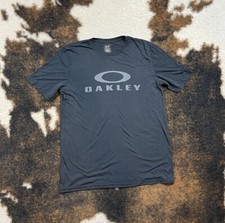 Oakley Men's Black Hydrolix Performance Fit Athletic Tee T-Shirt XL