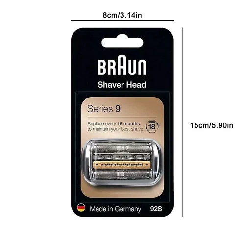 Braun 92S Series 9 Elektrorasierer Scherkopf Ersatzscherteil kompatibel RasiereW - Bild 4 von 10