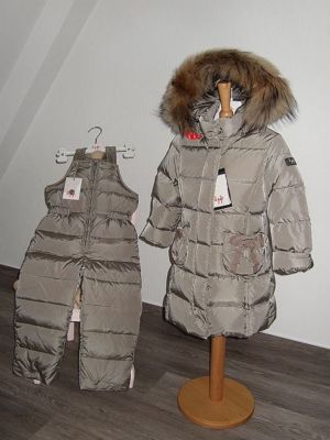   IL GUFO Daunenjacke  & Daunenhose Echtfellkapuze Gr. 4A 104 NEU  