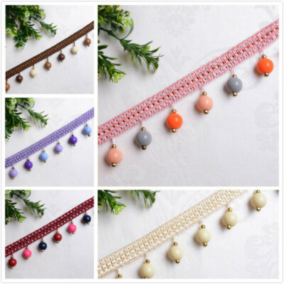 2 Meter Blumen Quaste Fransen Blumen Spitze Rand Rand Band 2 Meter Blumen Quaste Fransen Blumen Spitze Rand Rand Band