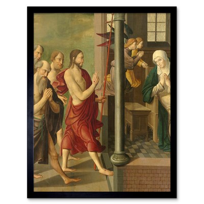 Alkmaar Erscheinung Christi vor seiner Mutter Wandkunstdruck gerahmt 12x16