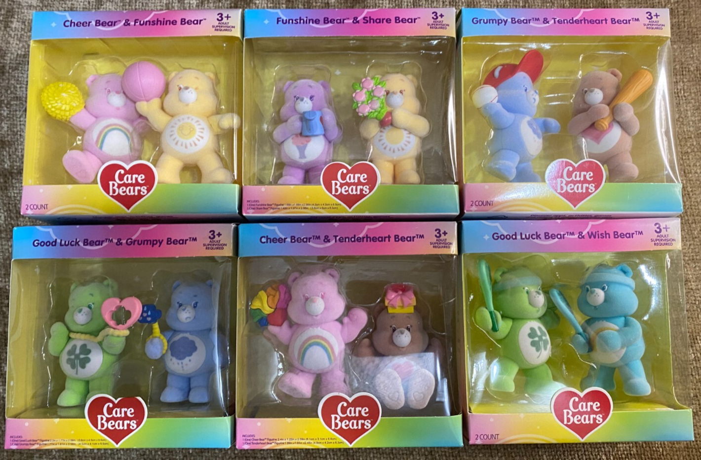 CARE BEARS Figurines Brand New in Box Sold Individually U Pick