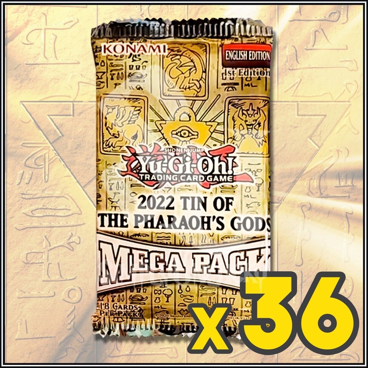 遊戯王【EU版】2022 Tin of the Pharaoh's Gods 2022 Tin of the Pharaoh's Gods Mega Pack - 2022 Tin of the