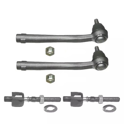Akii33点セット 4 Pc Kit Front Left Driver Right Passenger Inner & Outer Tie Rod