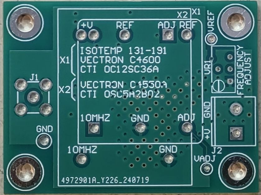 Bare Board for DIY 10MHz OCXO Frequency Standard Reference
