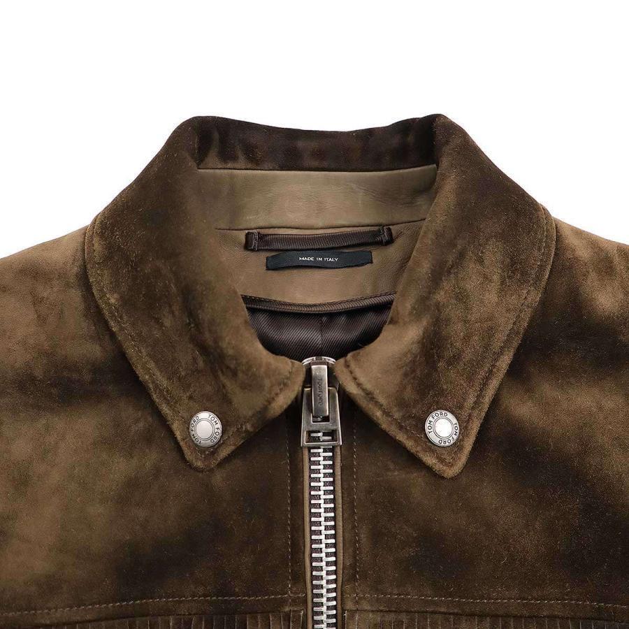 TOM FORD 15SS Fringe Suede Leather Jacket BG417 TFL464 Brown TOM FORD 15SS Fringe Suede Leather Jacket BG417 TFL464 Brown