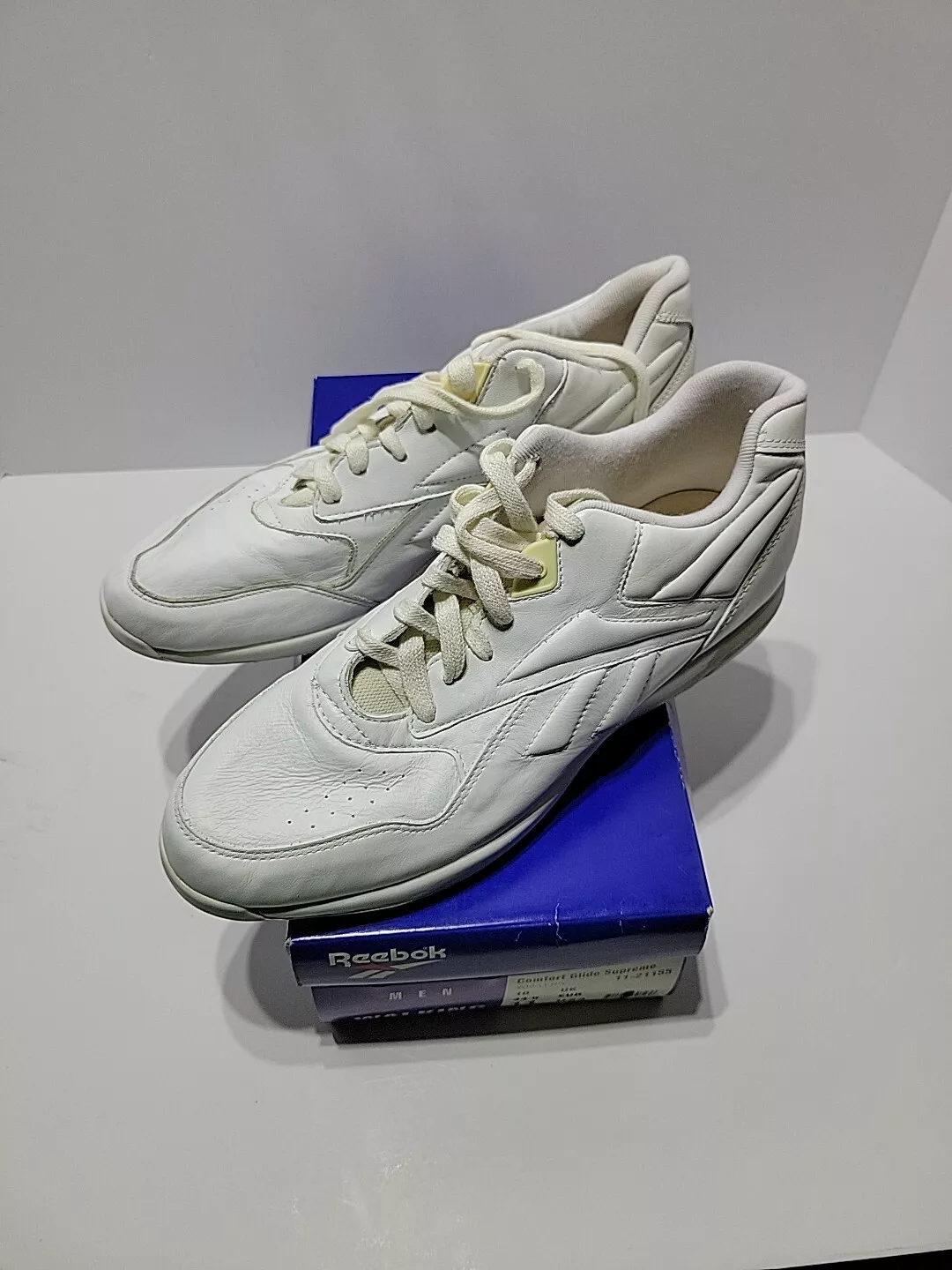 Reebok Comfort Glide Supreme Homme Marche Blanc/Gris Clair
