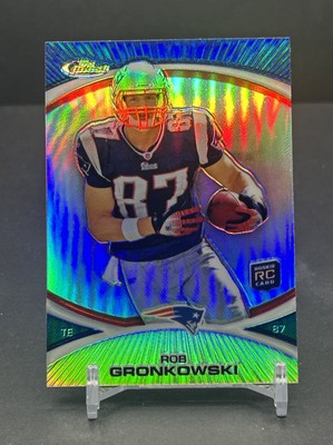 2010 TOPPS FINEST ROB GRONKOWSKI #42 ROOKIE RC REFRACTOR NEW ENGLAND PATRIOTS 