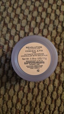 Revolution Conceal & Fix Tan Full Coverage Cream Concealer with Salicylic