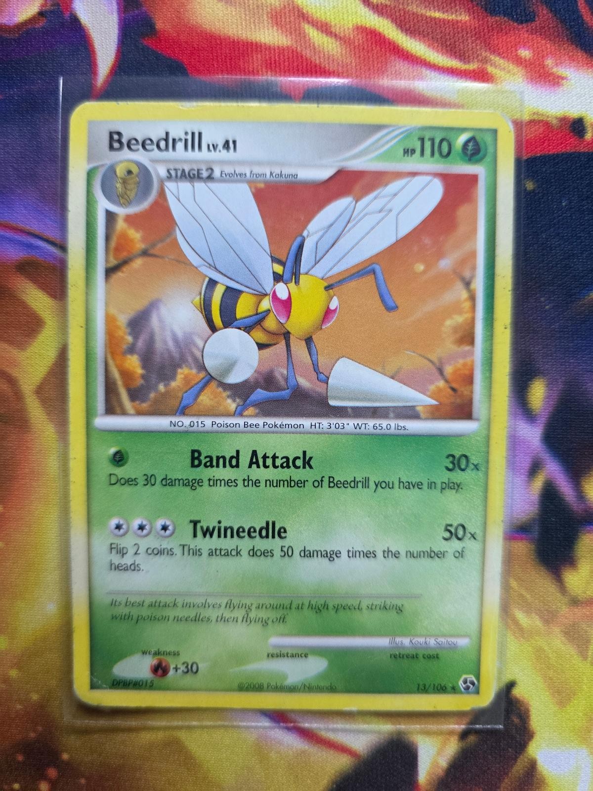 BEEDRILL 13/106 Rare Great Encounters Pokemon Heavily Played