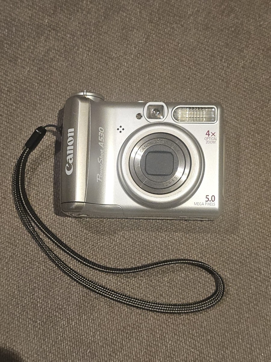 Canon Digital Camera PowerShot A530 5.0MP Silver Tested