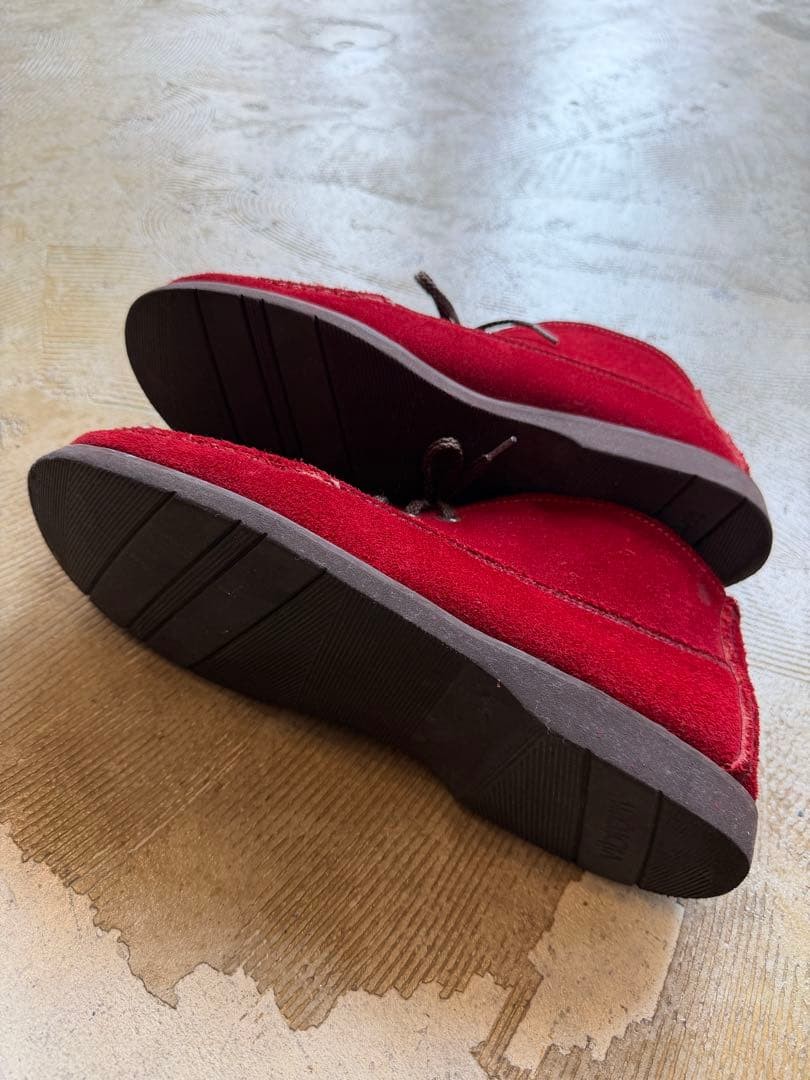Russell Moccasin Mens Red Suede Chukka Boots Made in USA image 5