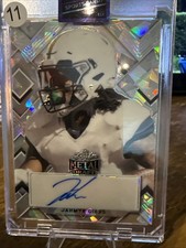 Jahmyr Gibbs Leaf Metal Draft Rookie Cracked Ice Auto 2022 8/25 Rare!!!!!