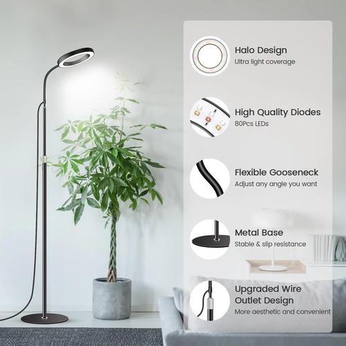 Garpsen Grow Lights for Indoor Plants, Full Spectrum LED Plant Light with Stand, - Picture 6 of 7