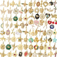 20Pcs Mixed Animal Heart Charms Pendant DIY Jewelry Making For Necklace Bracelet