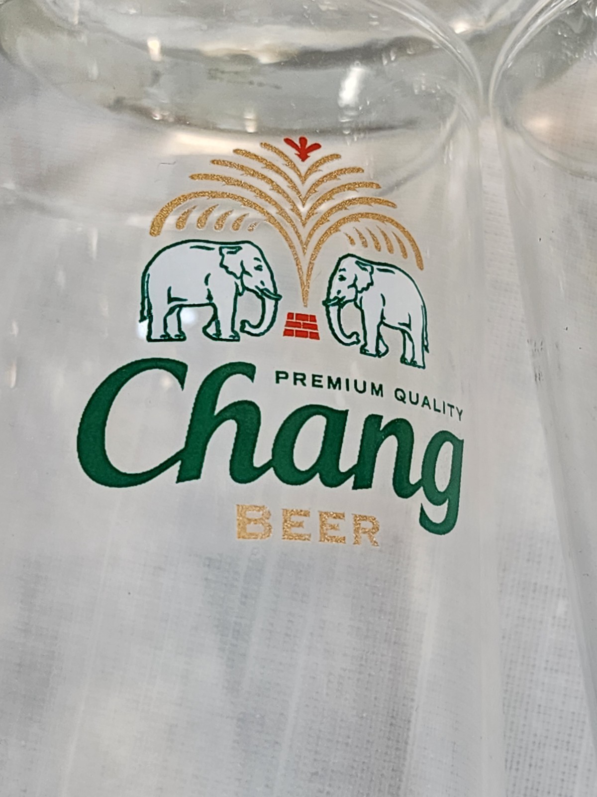 Chang Beer Half Pint Glasses, Set of 6, Nice!