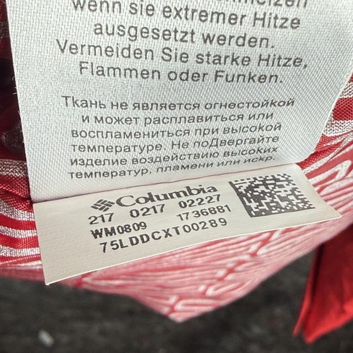 Columbia Jacke Herren 2XL rot Kapuze Full Zip Thermo Coil isoliert Outdoor - Bild 9 von 13