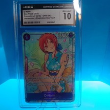 CGC GEM MINT 10 English One Piece O-Nami OP05-062