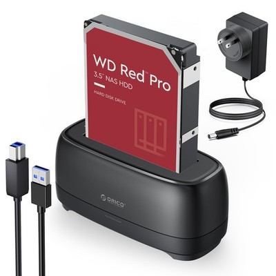 External Hard Drive Docking Station for 2.5/3.5 Inch HDD SSD USB 3.0 to SATA ...