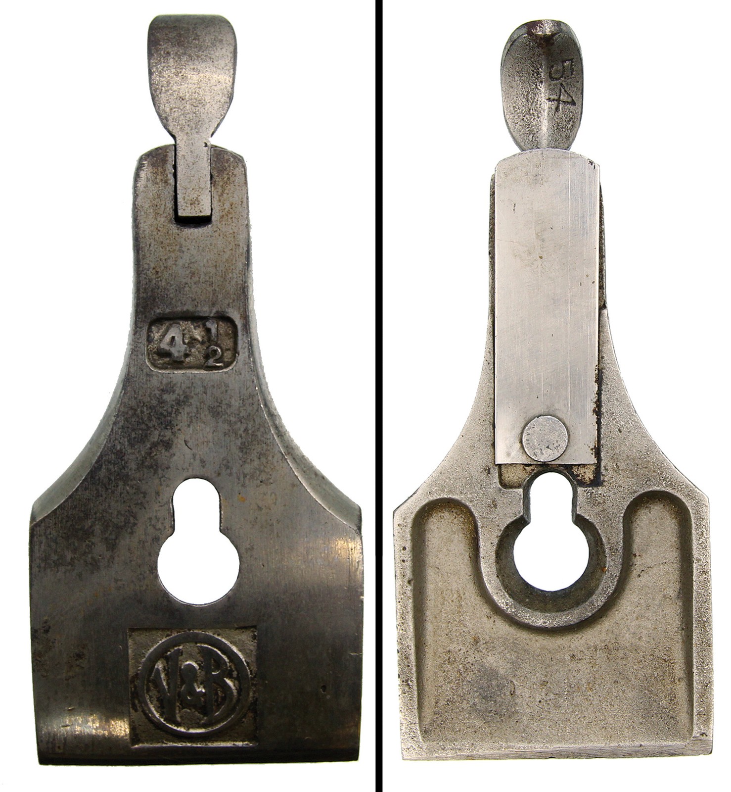 Orig. Lever Cap for V. & B. Uncle Sam 4 1/2 Plane - Cast w/ Logo - mjdtoolparts