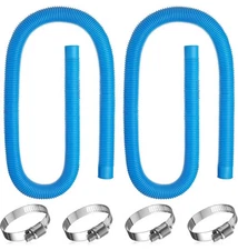 2 Sets Pool Hose for Above Ground Pools 1.5" x 4.9ft Long Pool Filter Pump Ho...