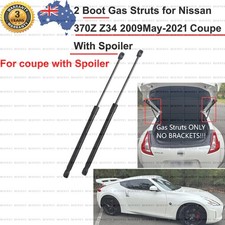 Coupe Tailgate Boot Trunk Gas Struts for Nissan 370Z Z34 2009-2021 with Spoiler