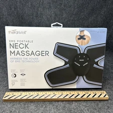 NEW TheraWell EMS Portable Neck Massager Butterfly Pad Relaxation Muscle Relief