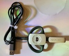 OEM Microsoft Xbox 360 Wireless Mic Earpiece w USB Charging Cable Cord Tested