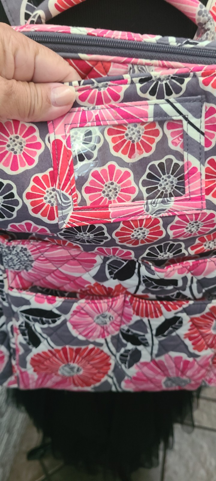 Vera Bradley Backpack Large Multi Mod Floral Pink… - image 6