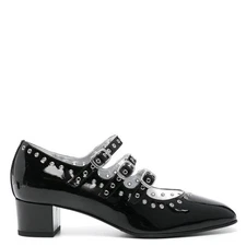 Carel Ladies Black Patent Eyelet Leather Mary Jane